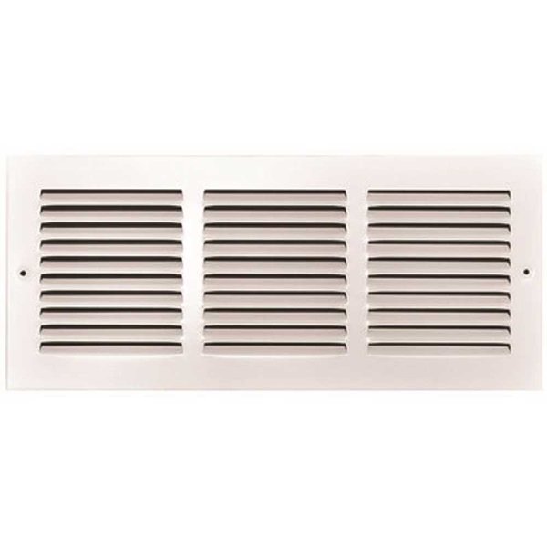 Tru Aire 16 in. x 6 in. White Stamped Return Air Grille 170 16X06